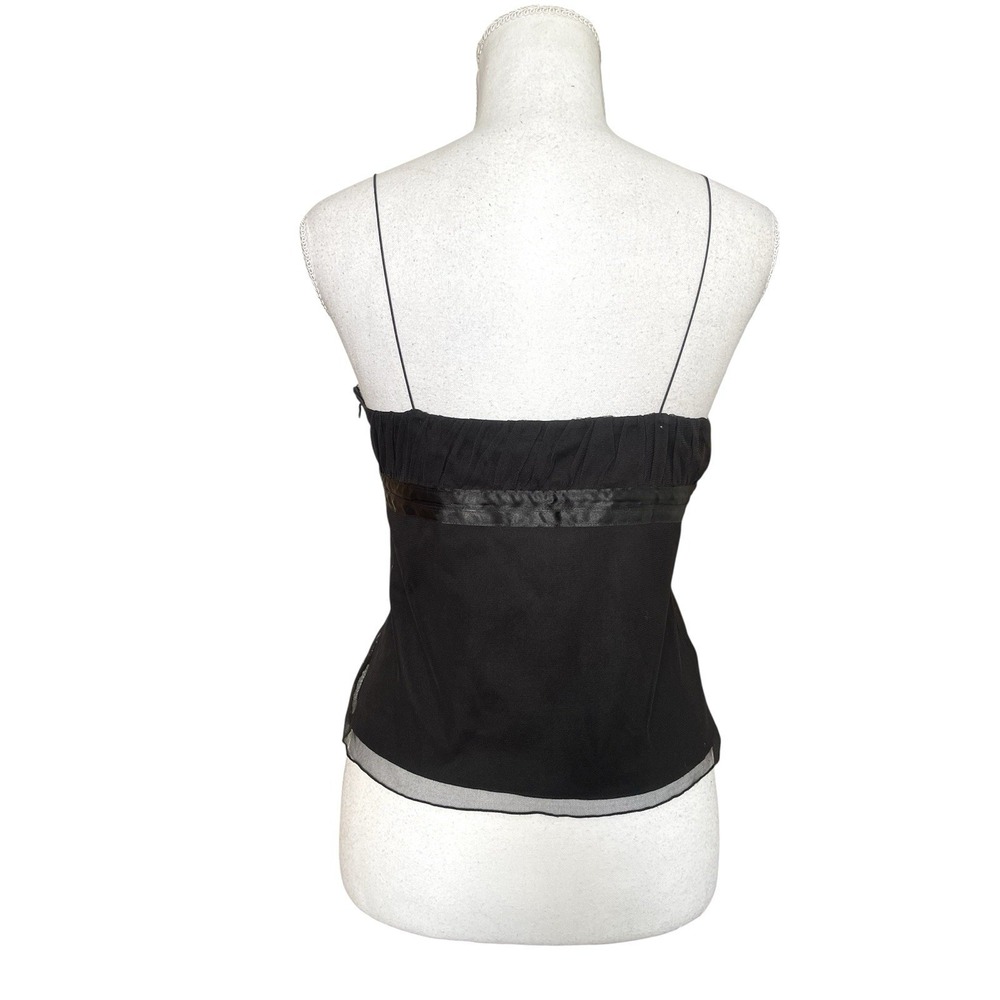Vintage Y2k Express Black Milkmaid Babydoll Top Camisole Fairy Grunge Whimsgoth - Picture 6 of 13